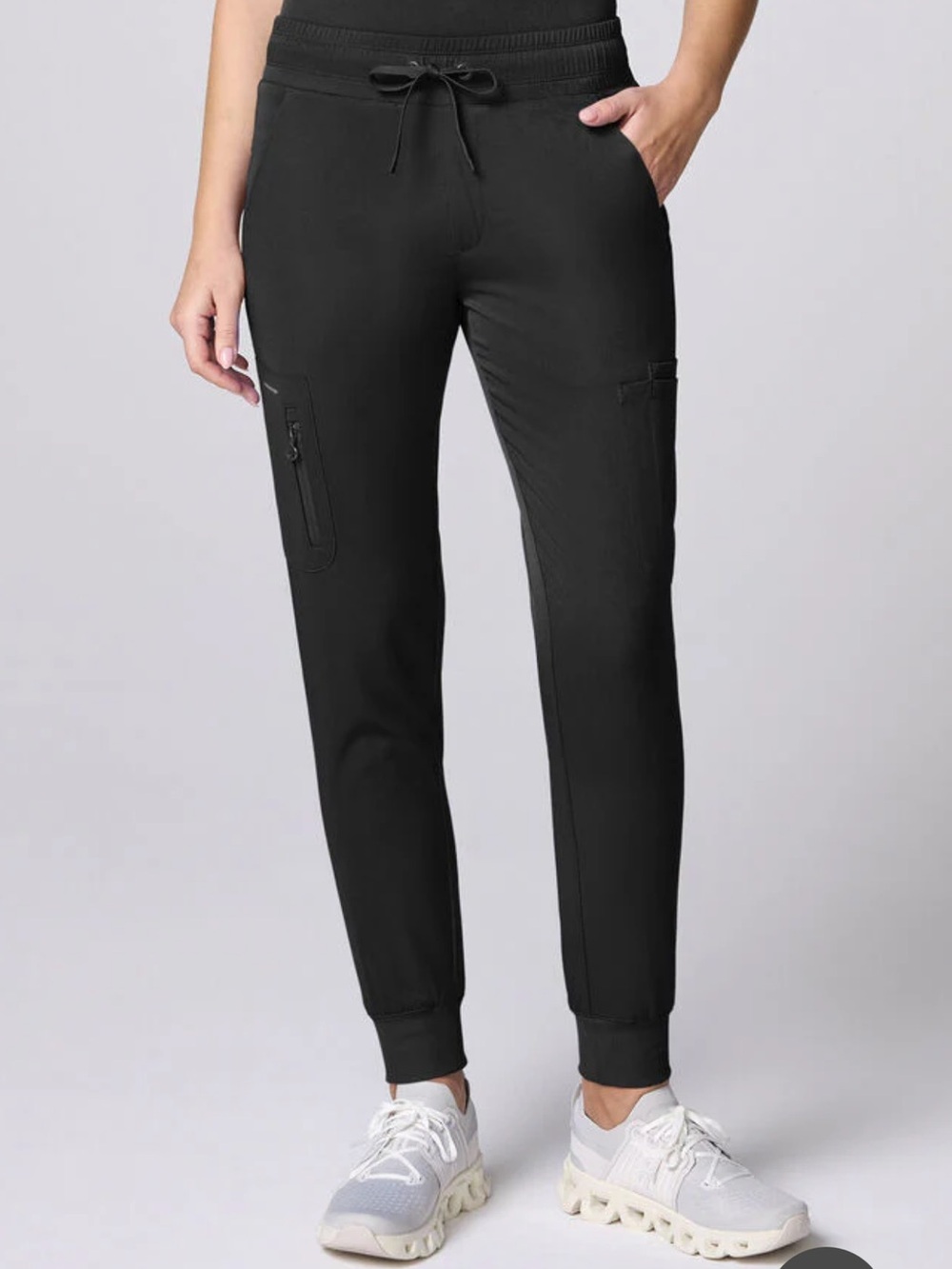 healing hands Black Drawstring Cargo Joggers
